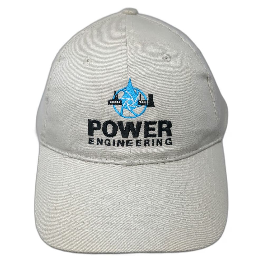 Hit Wear Power Engineering Baseball Cap Beige One Size Strapback Cotton Hat
